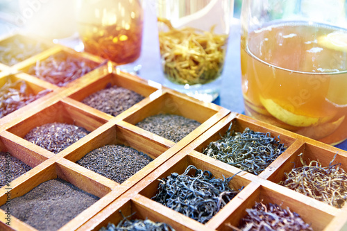 Different varieties of tea