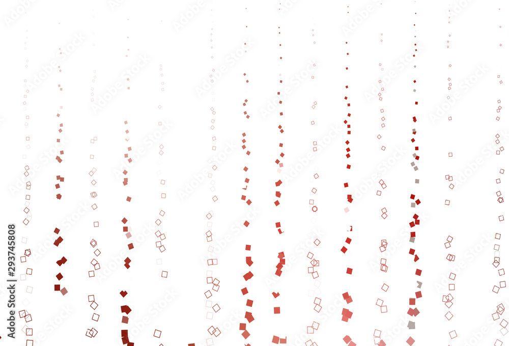 Obraz premium Light Red vector background with rectangles.