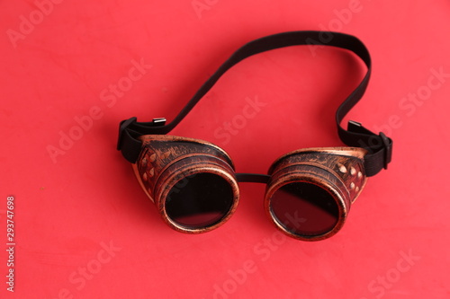 Steampunk type welder glasses for disguise