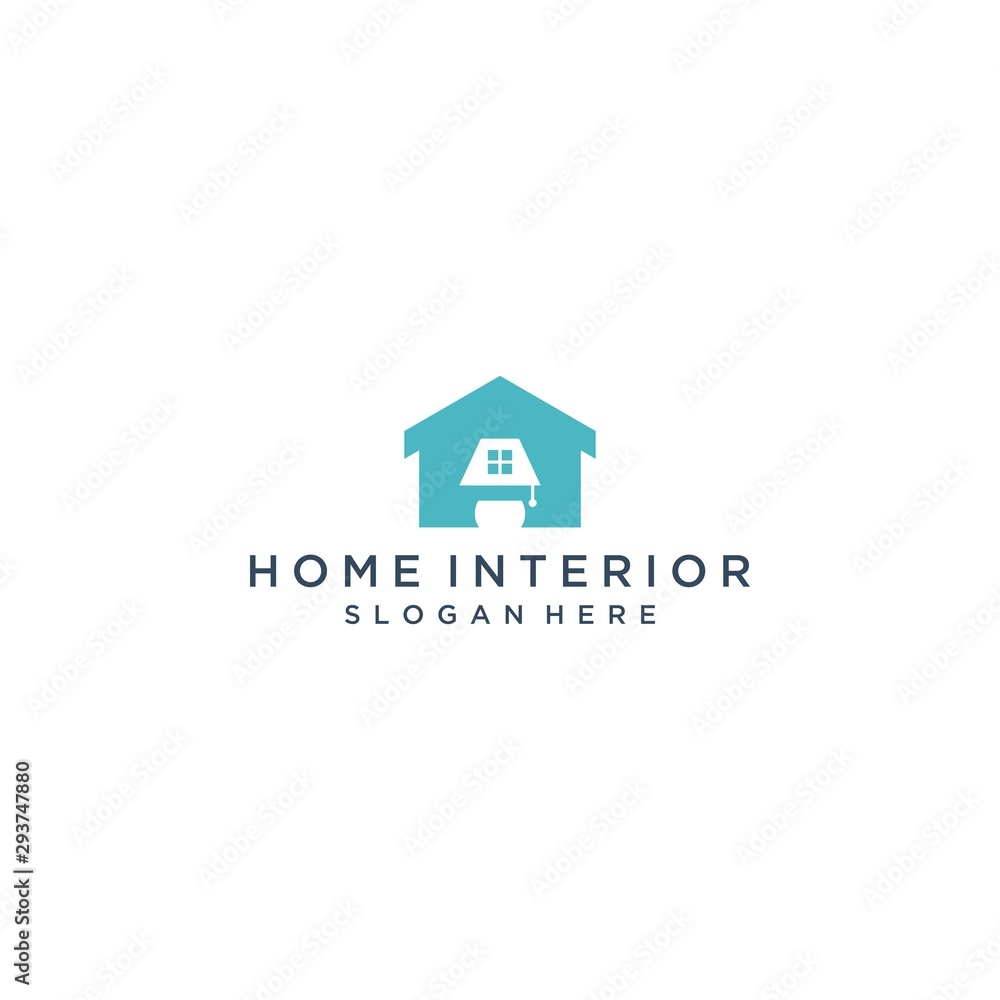 logo design of buildings and interiors or houses with lights logo design of buildings and interiors or houses with lights