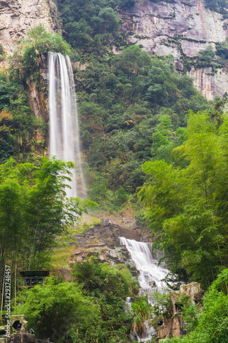 Waterfall at Baofeng Lake  Hunan  China