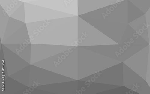 Light Silver, Gray vector low poly layout. An elegant bright illustration with gradient. Template for a cell phone background. © Dmitry