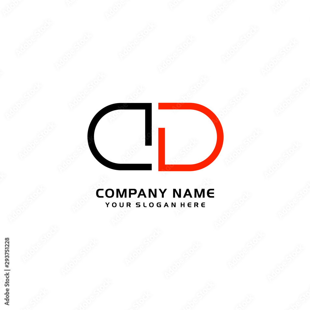 Icon Design Logo Letters DD Minimalist, oval-shaped logo, with colors, black, green, orange Icon Design Logo Letters DD Minimalist, oval-shaped logo, with colors, black, green, orange