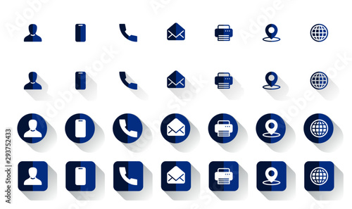 Contact Icon Set
