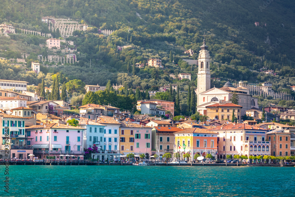Malcesine, a small and beautiful village on Garda Lake coast. Veneto, Italy