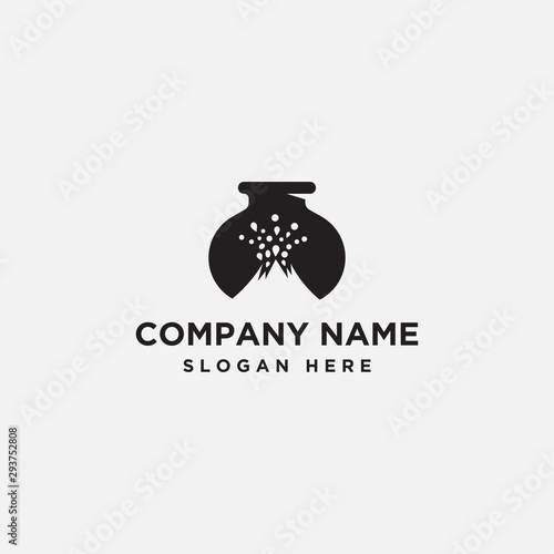 jug mountain logo. volcano - vector