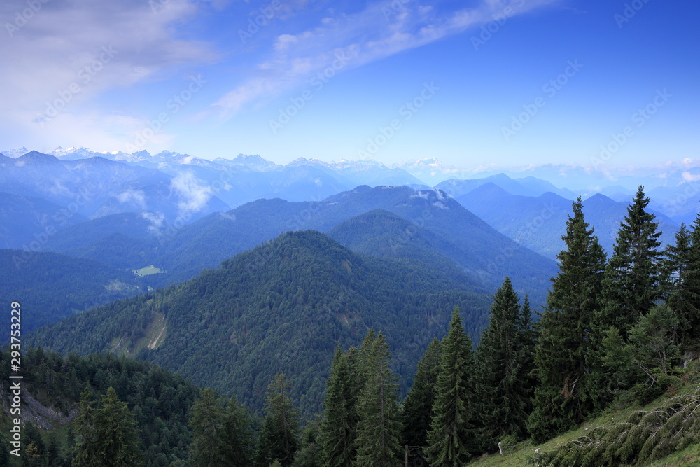 Ausblick auf die bayerischen Alpen