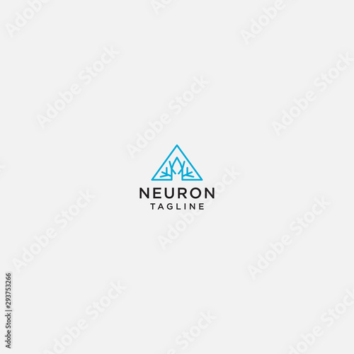 neuron logo abstract - vector