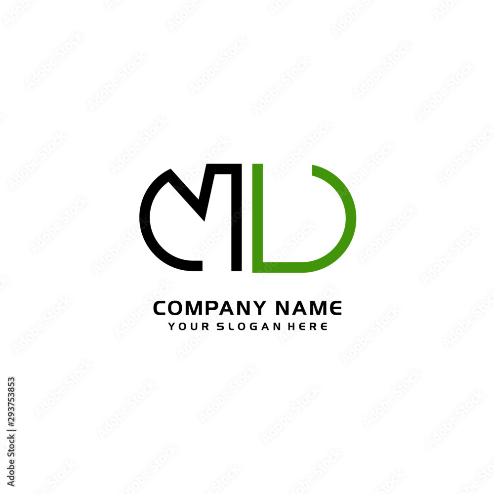 Icon Design Logo Letters MU Minimalist, oval-shaped logo, with colors, black, green, orange Icon Design Logo Letters MU Minimalist, oval-shaped logo, with colors, black, green, orange