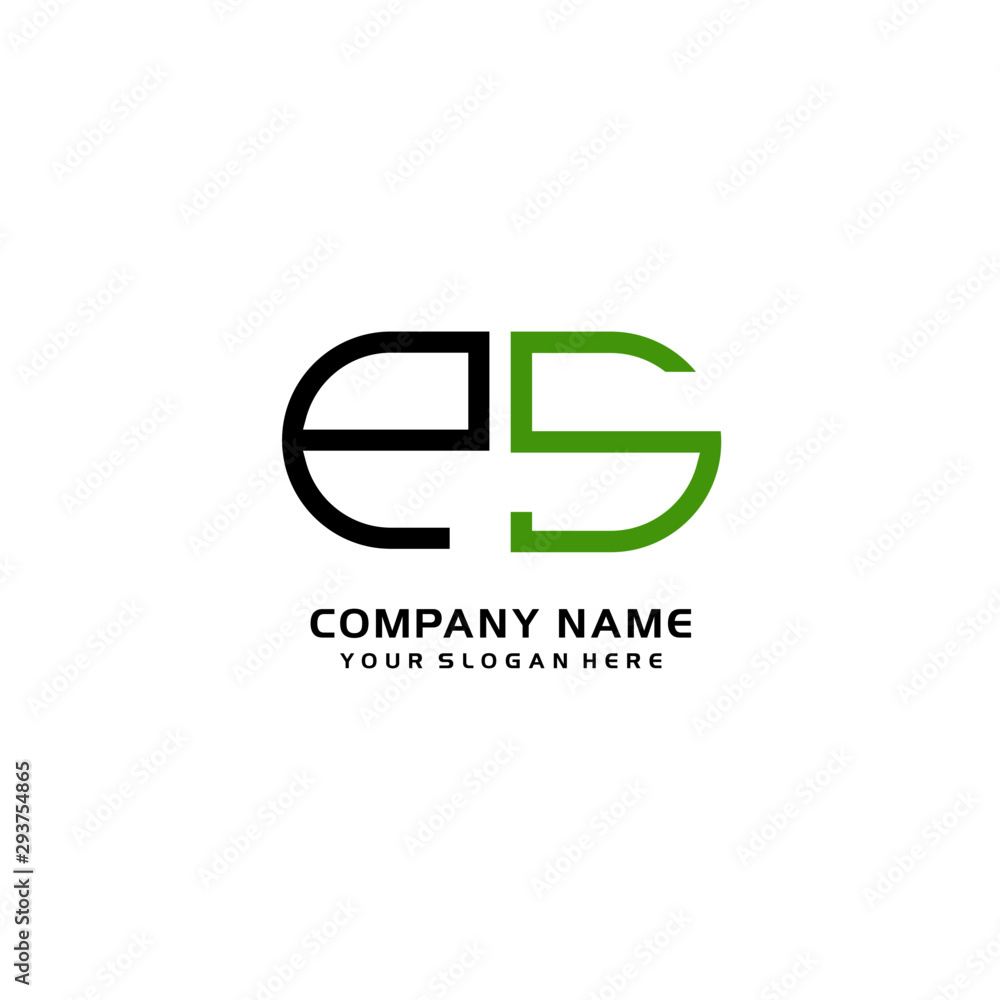 Icon Design Logo Letters PS Minimalist, oval-shaped logo, with colors, black, green, orange Icon Design Logo Letters PS Minimalist, oval-shaped logo, with colors, black, green, orange