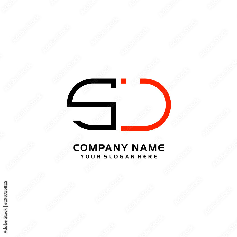 Icon Design Logo Letters SJ Minimalist, oval-shaped logo, with colors, black, green, orange Icon Design Logo Letters SJ Minimalist, oval-shaped logo, with colors, black, green, orange