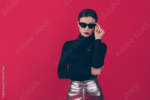 Obraz na płótnie Portrait of gorgeous charming executive want be leader solver work strat-up prob
