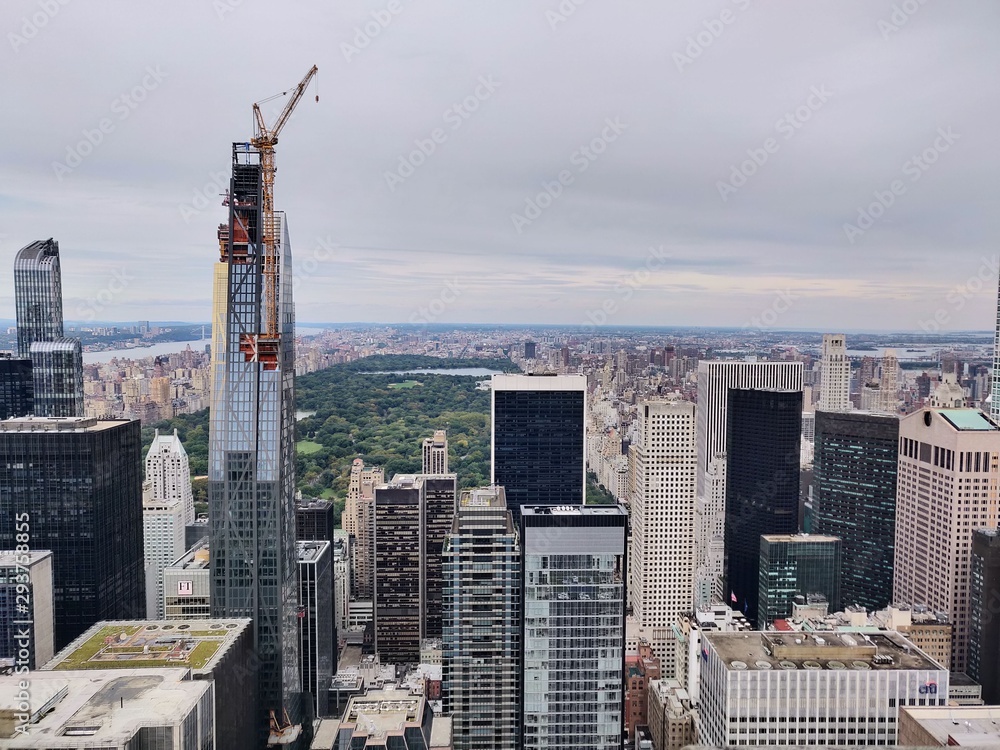 Naklejka premium Beautiful central park view from Rockfeller