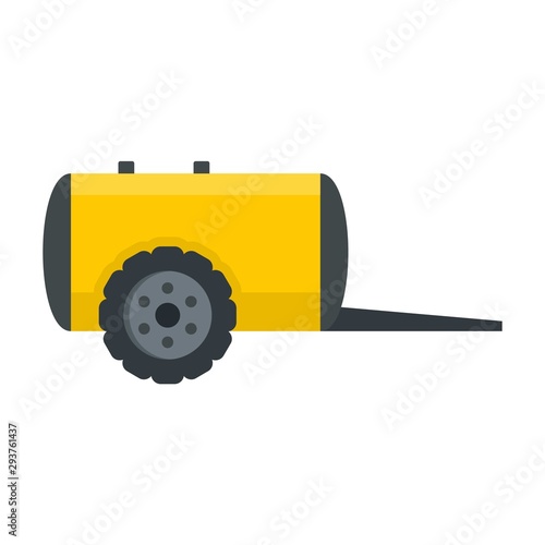 Farm trail cistern icon. Flat illustration of farm trail cistern vector icon for web design