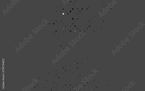 Light Black vector pattern with spheres. Blurred bubbles on abstract background with colorful gradient. Pattern for beautiful websites.