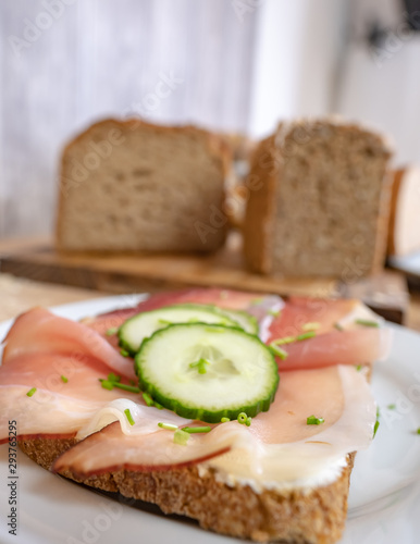 Brot Gebäck Frisch Belegt photo