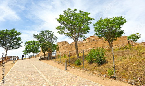 Castle of Alarcos near Ciudad Real  Castilla la Mancha  Spain.  In Alarcos a famous battle of the Spanish Reconquest took place between Christians and Arabs in 1195