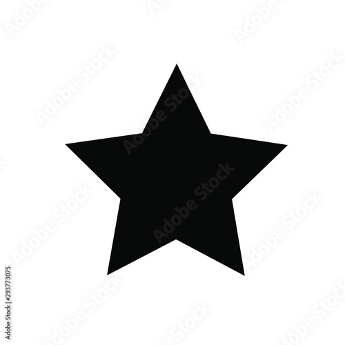 Black star - vector icon . star icon