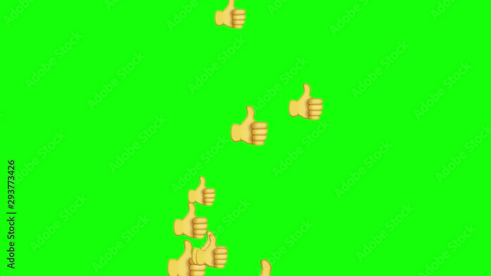 Spread like icon of social media. Thumb liker animated png background