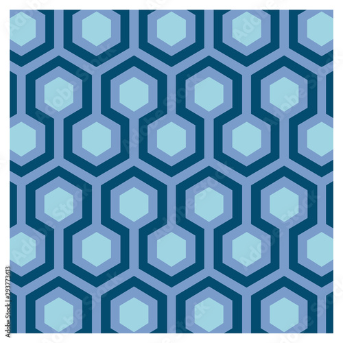 Seventies blue wallpaper