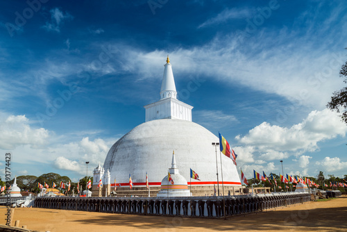 Bild auf Leinwand Ruwanwelisaya stupa at the sacred city of Anuradhapura, North Central Province,