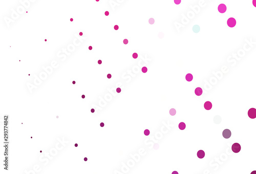 Light Pink vector backdrop with dots.