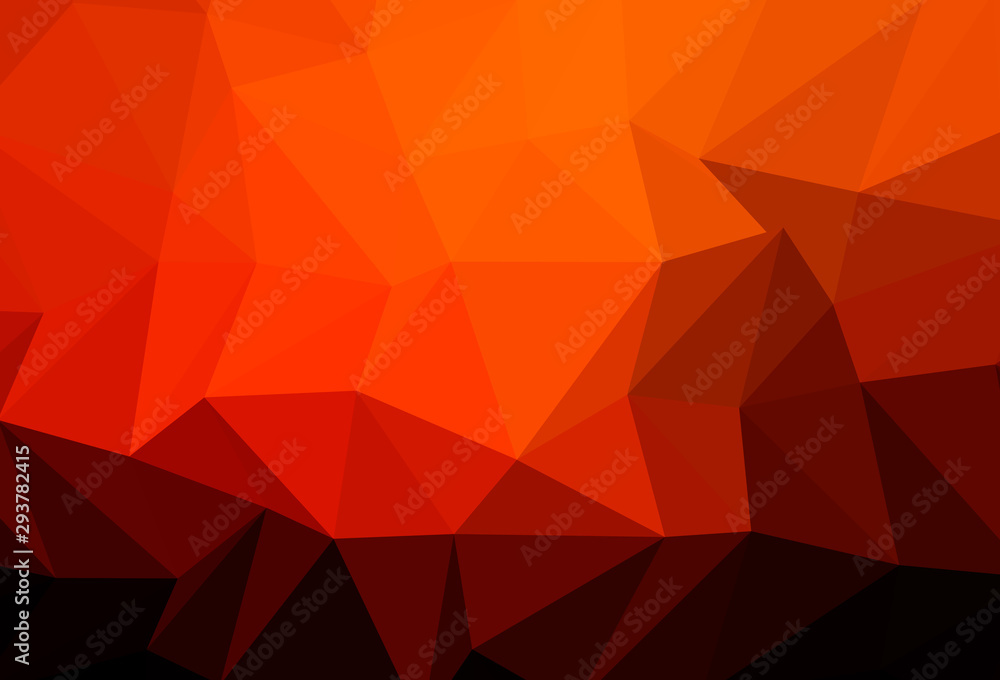 Dark Orange vector abstract mosaic pattern. Dark Orange vector abstract mosaic pattern.