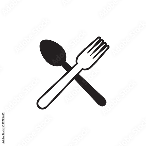 Spoon fork graphic design template vector isolated