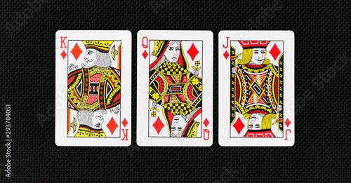 Playing Cards full deck with plain background mockup casino poker