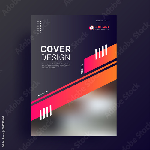 Cover page or template design layout for business or corporate sector.