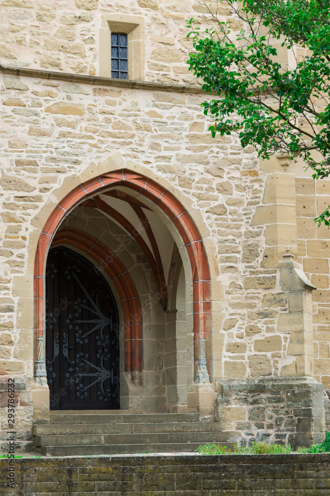Door of church in Eppingen, Germany
