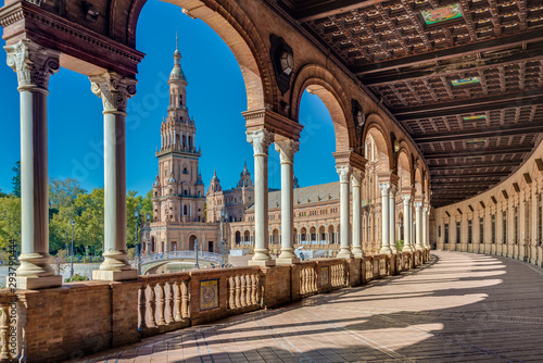 Plaza de Espana square in Seville, Spain.