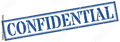 confidential stamp. confidential square grunge sign. confidential