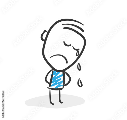 Stickman Blue: Crying, Fear. (Nr. 72)	