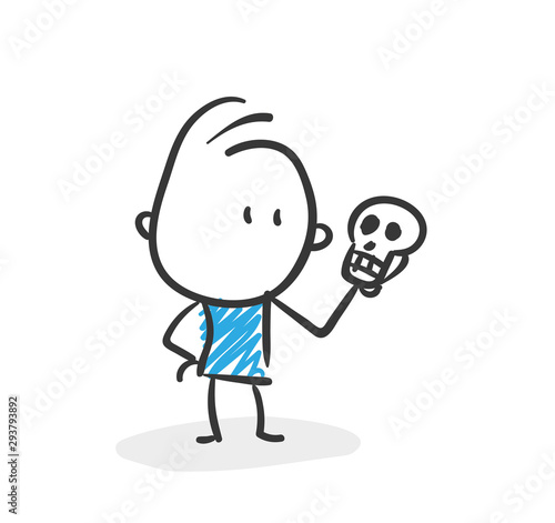 Stickman Blue: Skull, Life. (Nr. 74)	