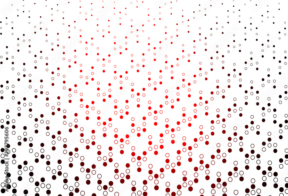 Light Red vector cover with spots. Light Red vector cover with spots.