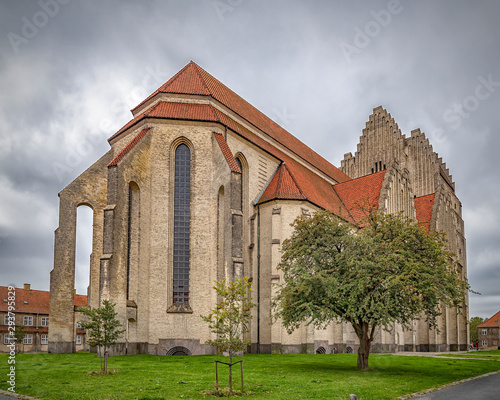 Copenhagen Grundtvigs Church Rear Right Corner photo