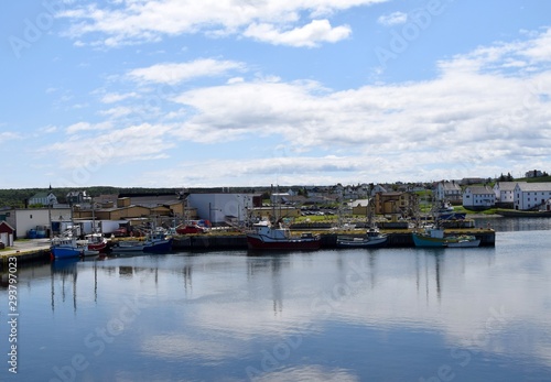 harbour landscape in the town of Bonavista, Bonavista Peninsula Newfoundland and Labrador, Canada 