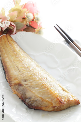 Japanese food, grilled atka mackerel  photo