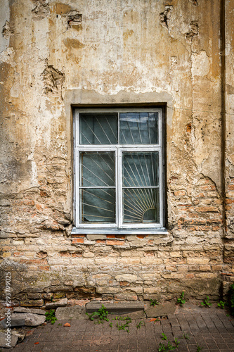 Old wall with window