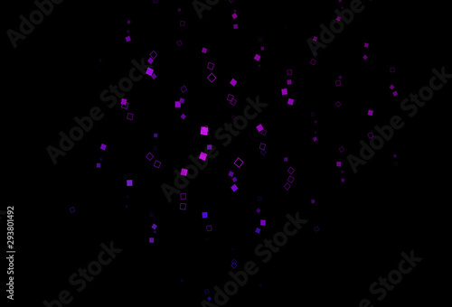 Dark Pink, Blue vector cover with polygonal style.