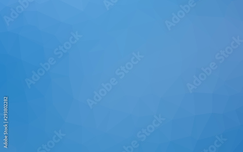 Light BLUE vector polygonal pattern. Shining illustration, which consist of triangles. New texture for your design.