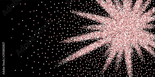 Pink gold glitter luxury sparkling confetti. Scatt
