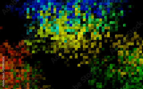 Dark Blue, Yellow vector template with crystals, rectangles. Illustration with set of colorful rectangles. Pattern for busines ad, booklets, leaflets