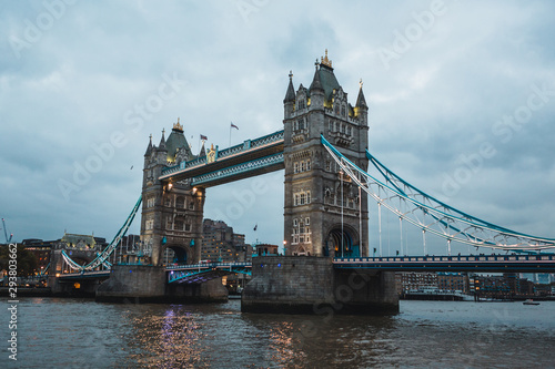 Tower Bridge and the River Thames, London, England