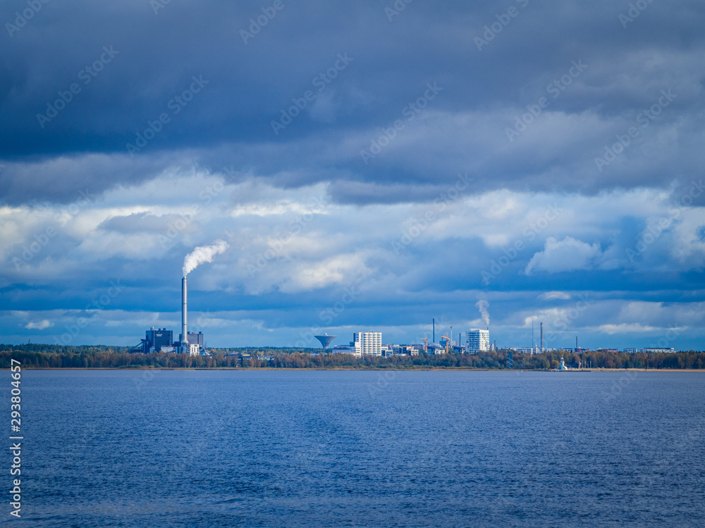 Oulu city, Finland, form the sea Oulu city, Finland, form the sea