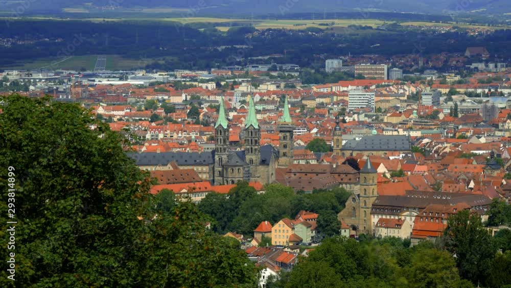 Panorama of the city from the Altenburg castle of Bamberg Panorama of the city from the Altenburg castle of Bamberg