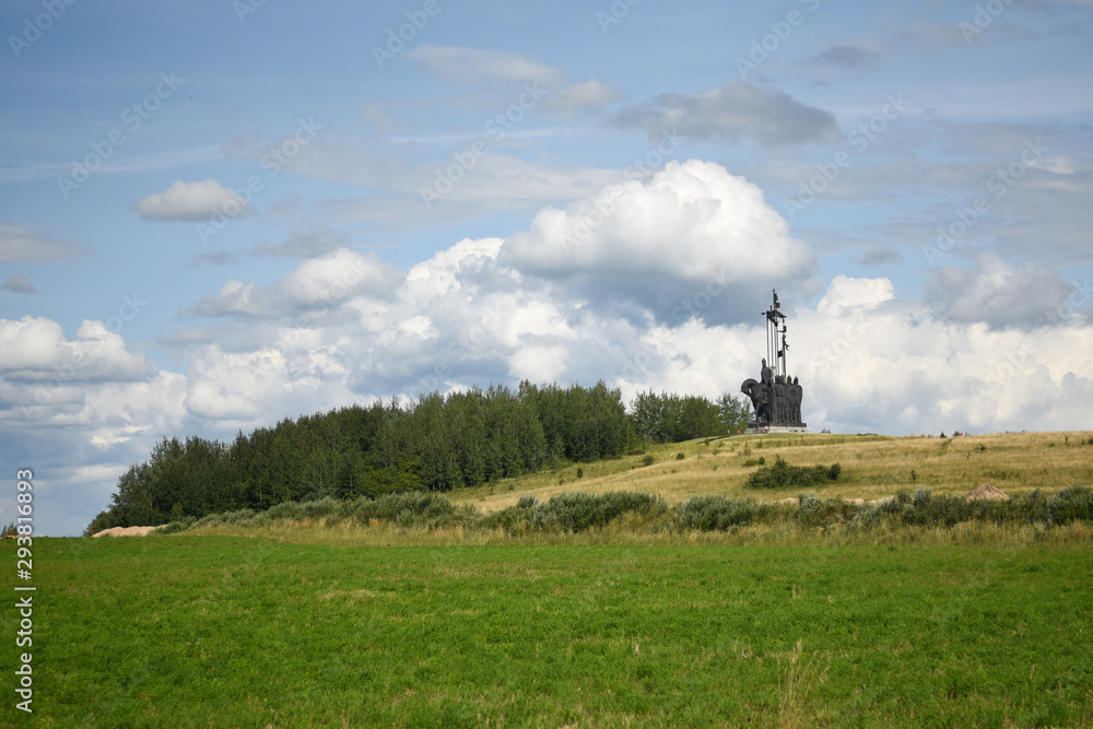 Monument to Alexander Nevsky on the field Monument to Alexander Nevsky on the field