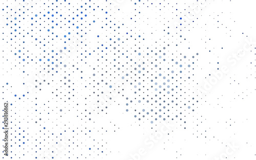 Light BLUE vector backdrop with dots. Beautiful colored illustration with blurred circles in nature style. Pattern of water, rain drops.