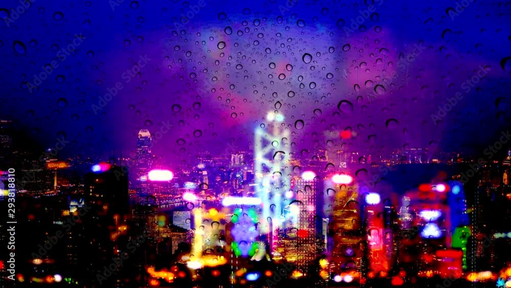 It's a rainy day in the city. It's a rainy day in the city.